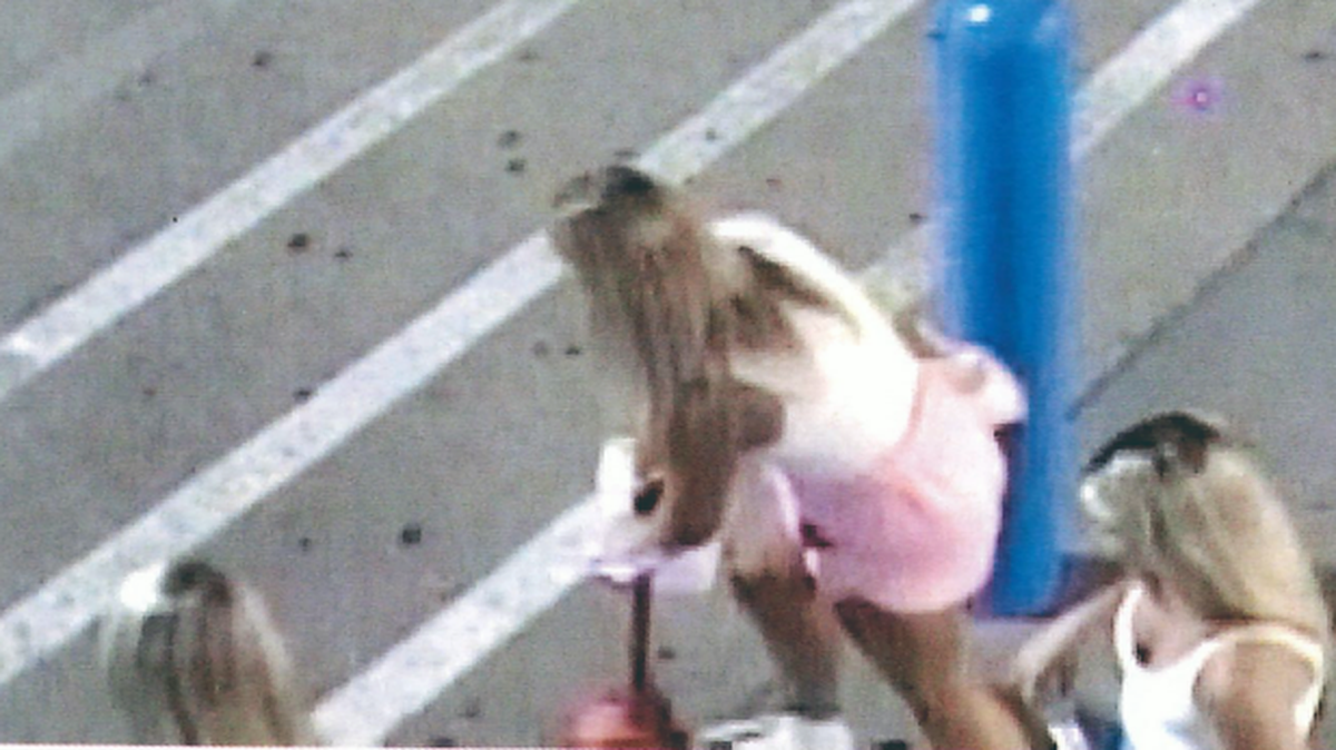 Police were trying to identify three women who were believed to have taken a child’s scooter from a Lawrence Walmart while the child shopped with mom Sunday evening. In this photo, it appears one of the women is riding the scooter.