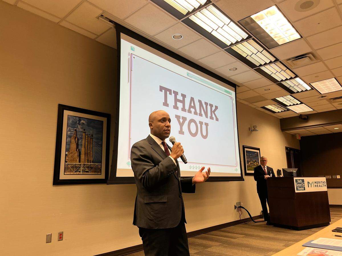 Mayor Quinton Lucas, speaks on initiatives to attack the issue of drug overdoses in Kansas City.