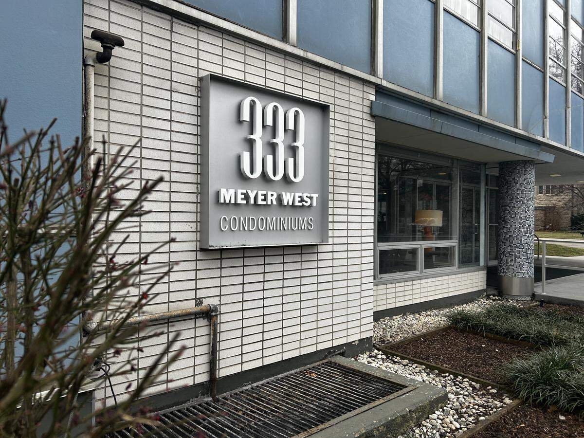 Built in 1955, the 12-story tower at 333 W. Meyer Blvd. has long served as a visual landmark in the neighborhood.