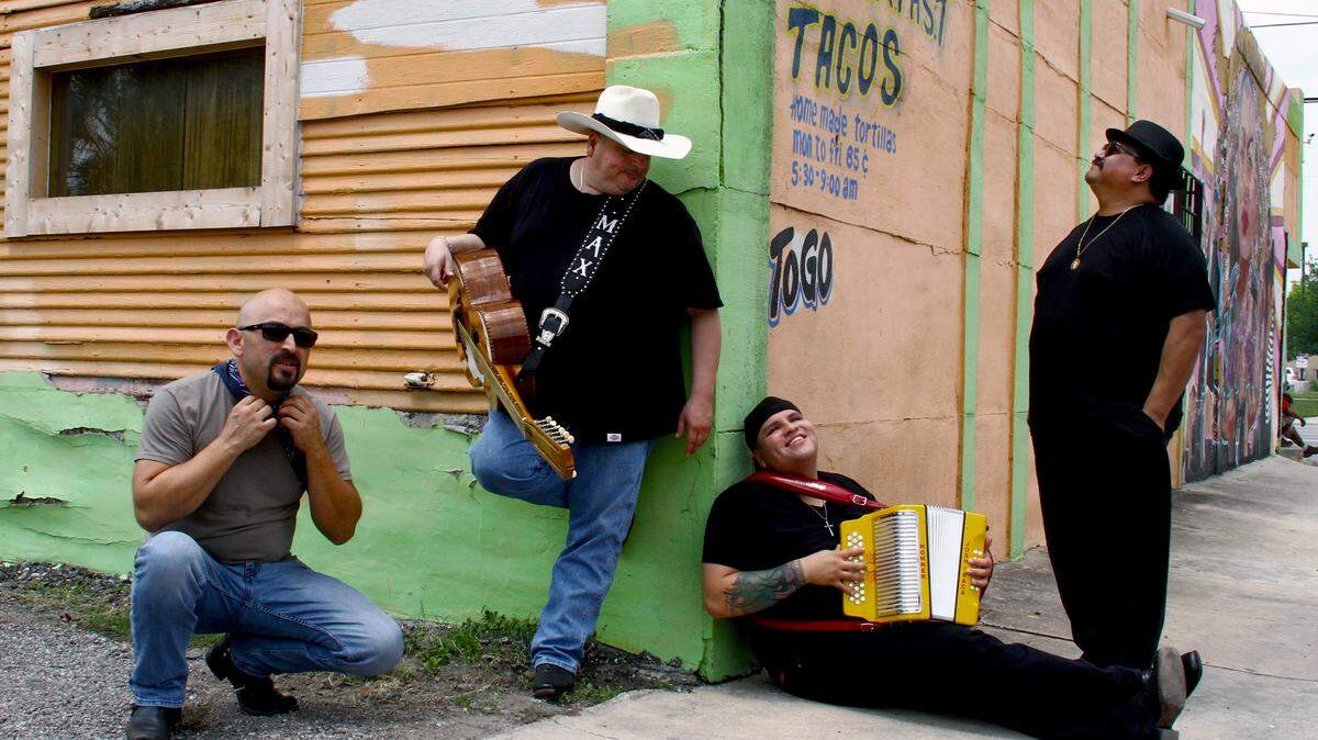 Los Texmaniacs perform conjunto music, a genre that originated in south Texas at the end of the 19th century.