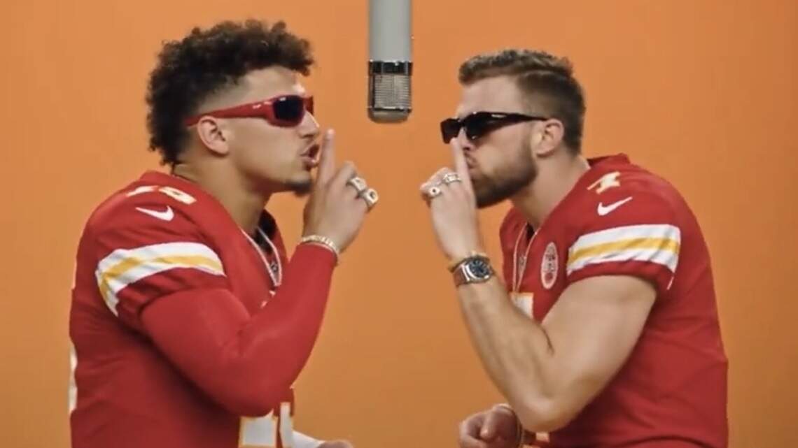 Patrick Mahomes & Harrison Butker as you’ve never seen them (and never will again)
