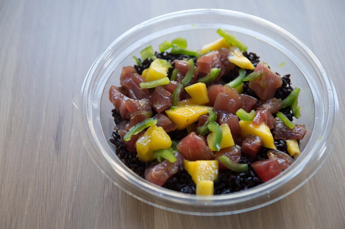 Black rice, tuna, jalapeno and mango are just a handful of ingredients used to make poke bowls at Freestyle Poké in the River Market.