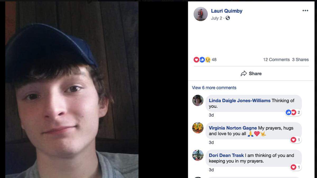 Charles “Charlie” Quimby, 19, of Skowhegan, Maine was shot in the head with a BB gun over the weekend. Doctors told his mom he wouldn't survive so a priest gave Charlie the last rites, after which he started moving and saying hello.