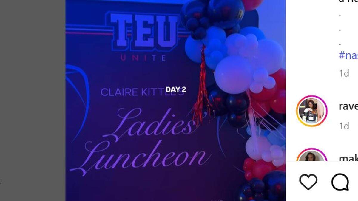 The significant others went to a luncheon held by Claire Kittle during Tight End University.