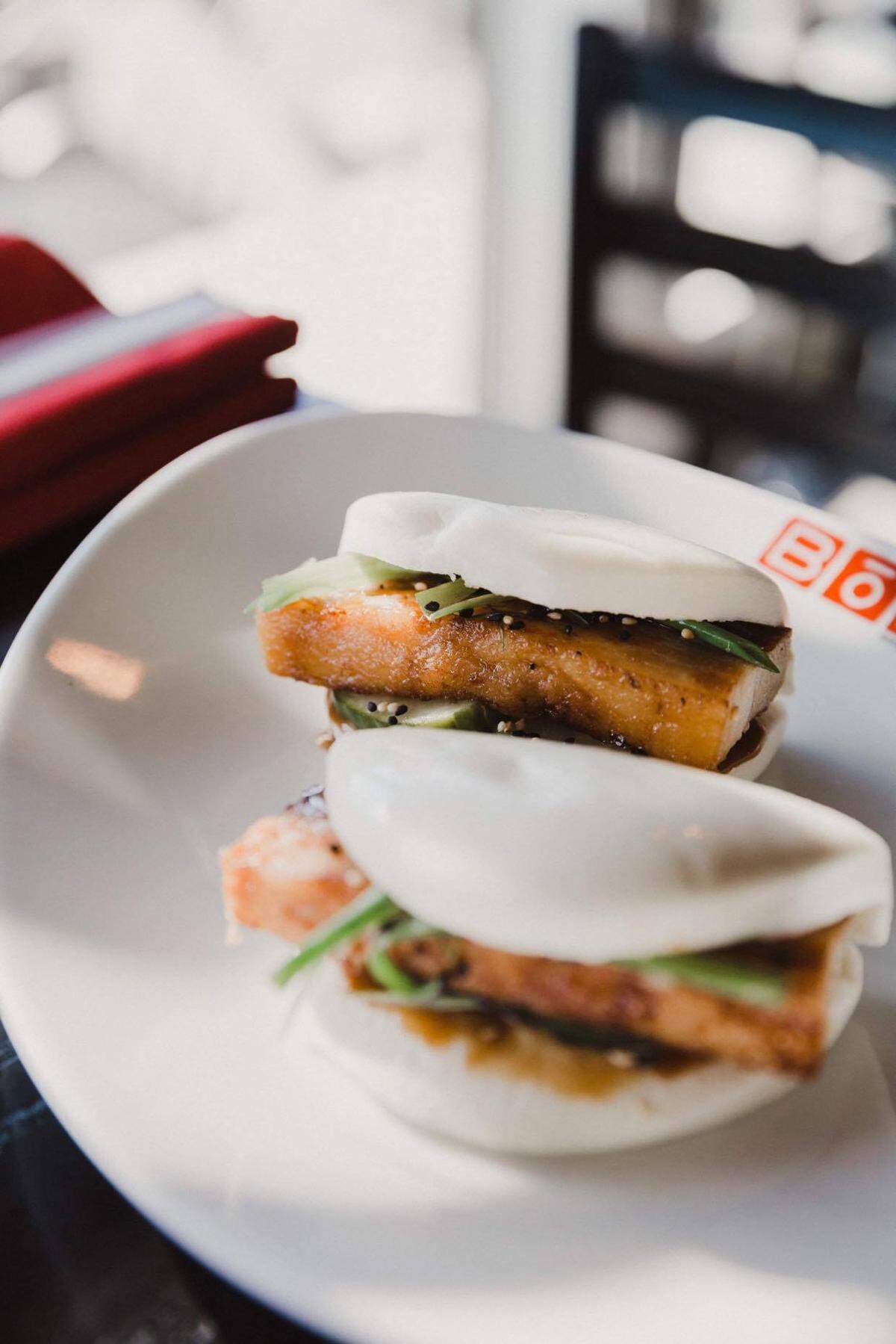 Boru’s pork belly bao buns.