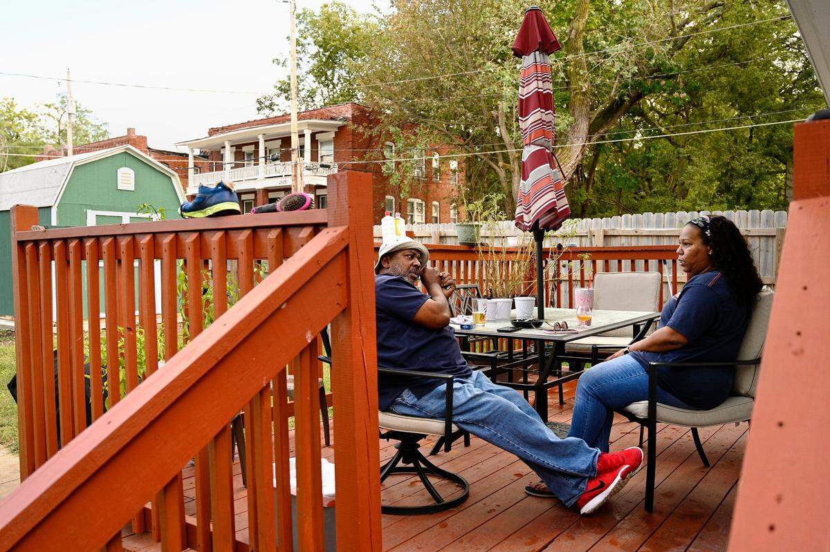 Routinely after work, Ron and Barread Peters spend time on their backyard deck to talk about life, have a drink and unwind. But they say their conversations often can be serious, like it was on this day in October.