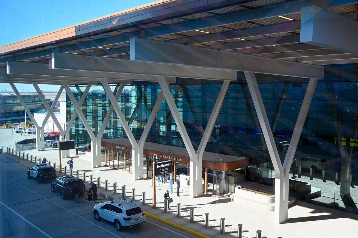 The new $1.5 billion single terminal at Kansas City International Airport opened to travelers Tuesday, Feb. 28, 2023.