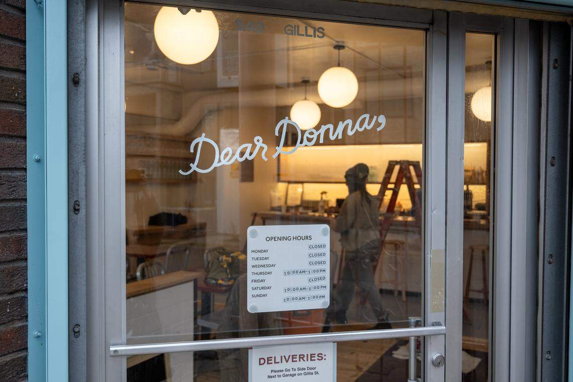 Work continues at Dear Donna, a new concept restaurant coming to the iconic spot formerly occupied by Happy Gillis at 549 Gillis St. in Columbus Park.