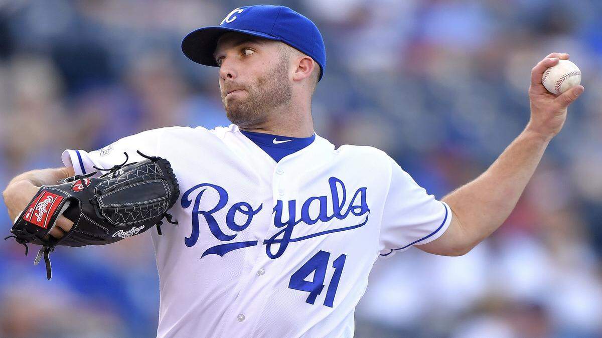 Kansas City Royals relief pitcher Danny Duffy throws in the first inning during Wednesday's baseball game against the Tampa Bay Rays on June 1, 2016 at Kauffman Stadium in Kansas City.