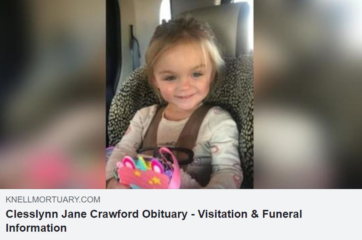 Clesslynn Crawford, 2, was shot and killed by police during a hostage situation in Baxter Springs, Kansas, officials said.