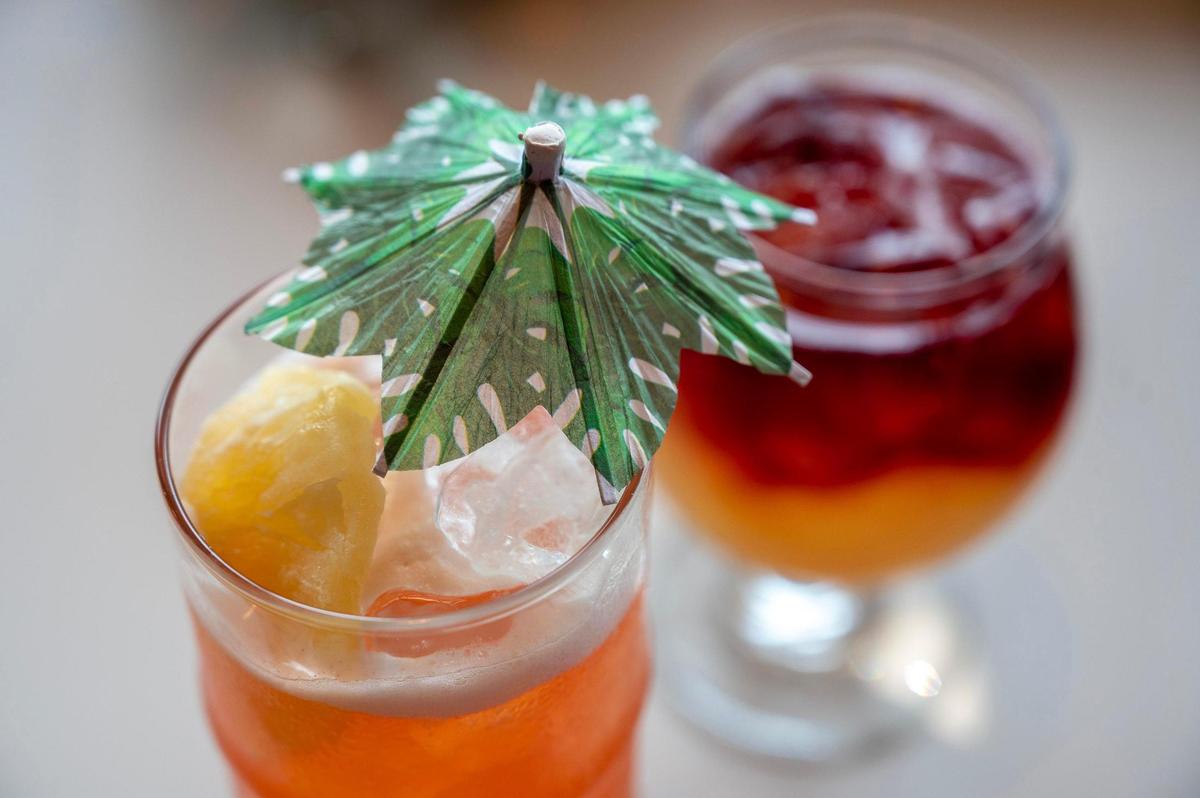 One of Lulu’s new cocktails, the Sunbird, is made with rum, brown sugar, campari aperitivo, lime and pineapple.