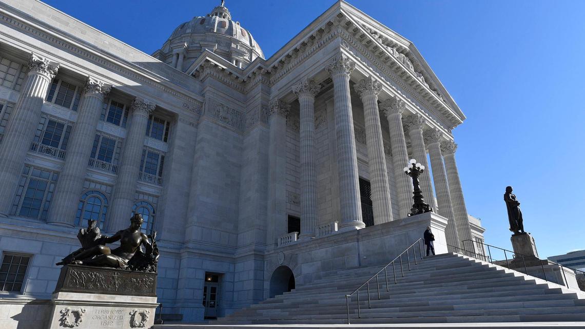 Missouri State Capitol building in Jefferson City, Missouri, January 20, 2021.