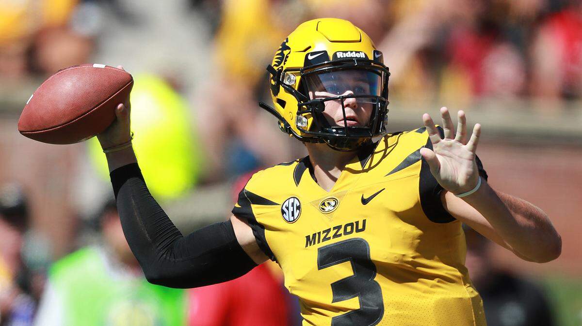 Missouri quarterback Drew Lock completed 23 of 48 passes against Georgia on Saturday.