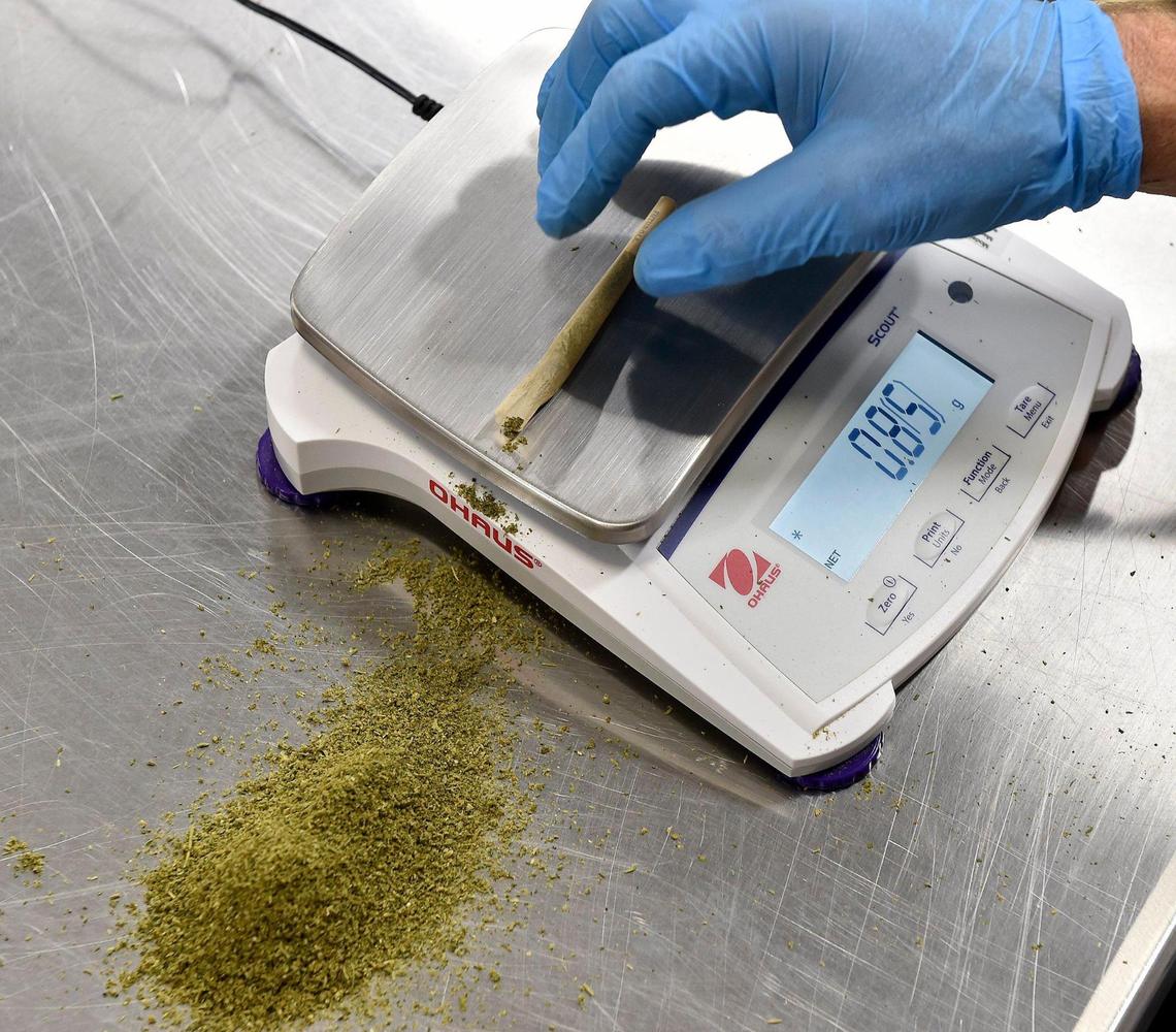 The pre-rolled joints assembled at the Greenlight Dispensary cultivation facility in Kansas City are currently sold for medical purposes only but that could change if recreational marijuana were to be legalized in Missouri.