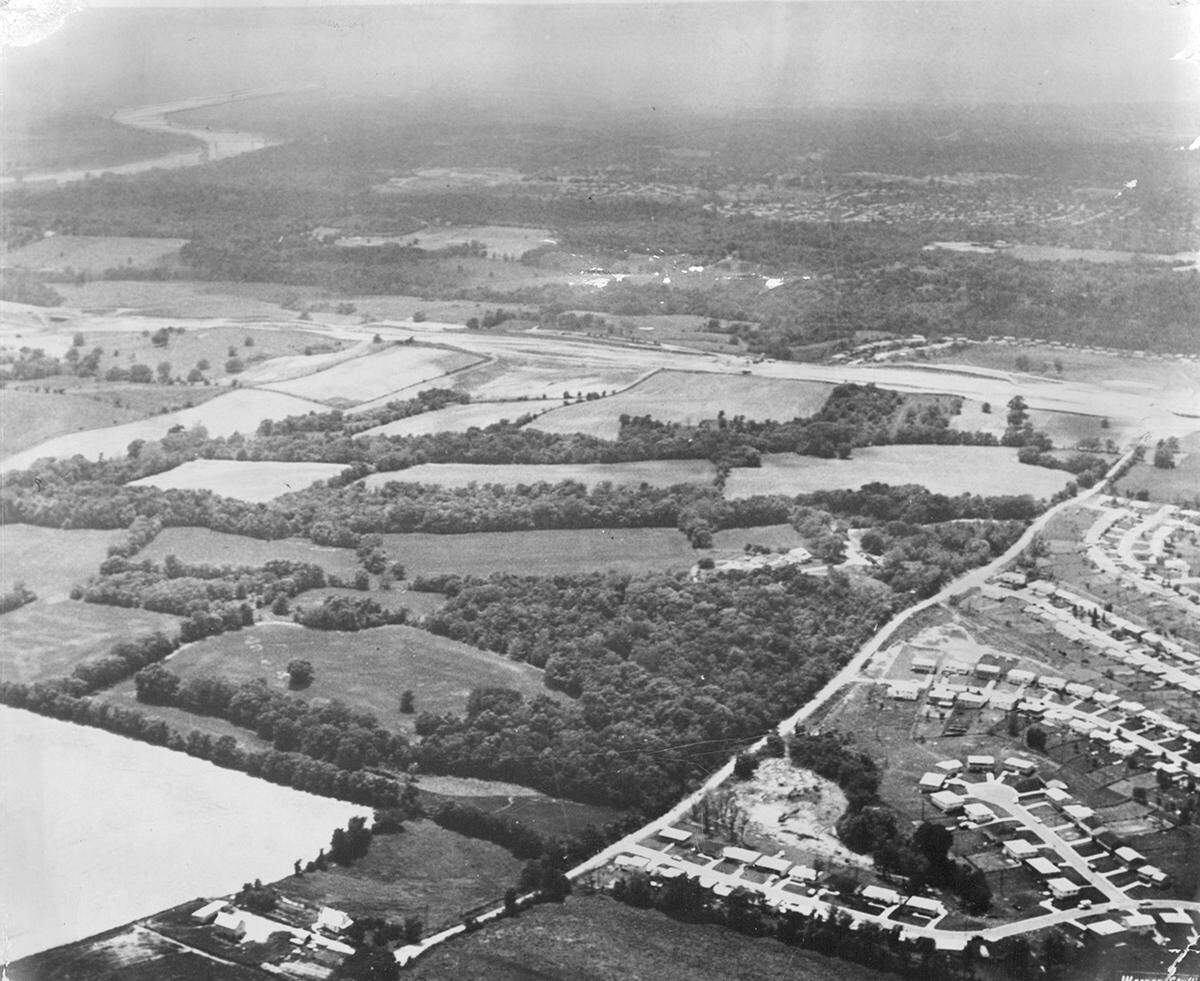 The site selected for Worlds of Fun awaits construction.