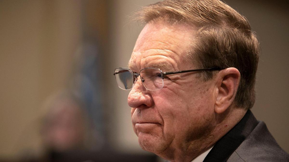 Johnson County Sheriff Calvin Hayden testified before the Johnson County commissioners on Thursday.