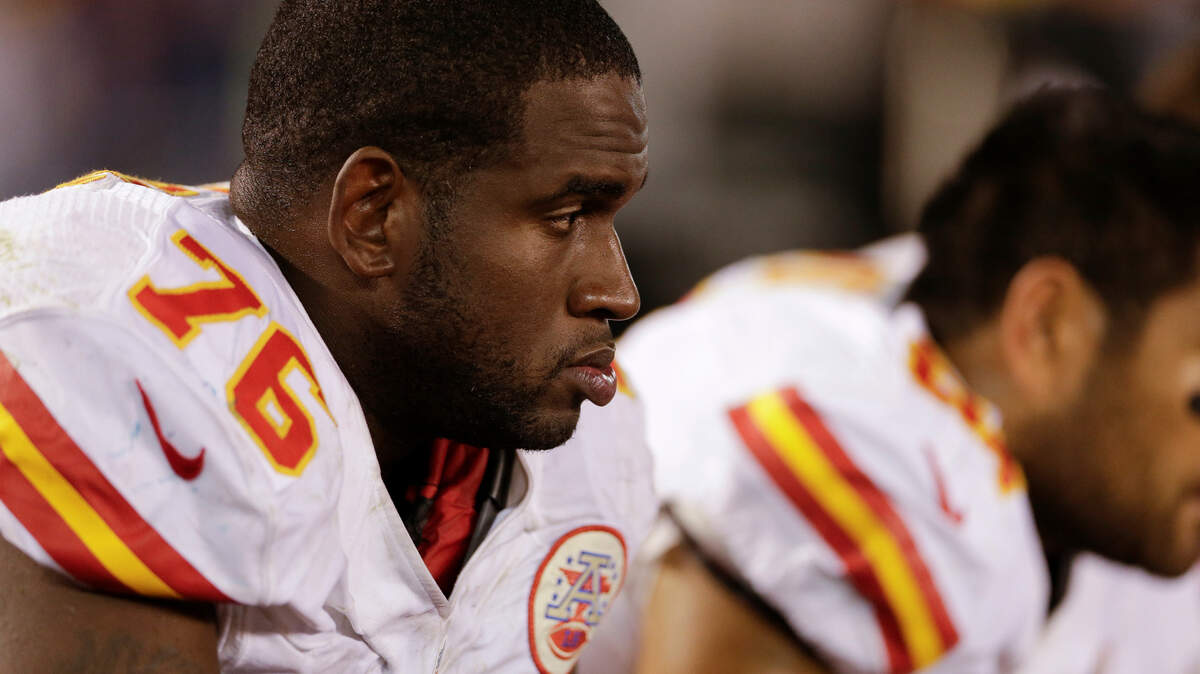 Branden Albert during an NFL football game on Nov. 1, 2012, in San Diego.