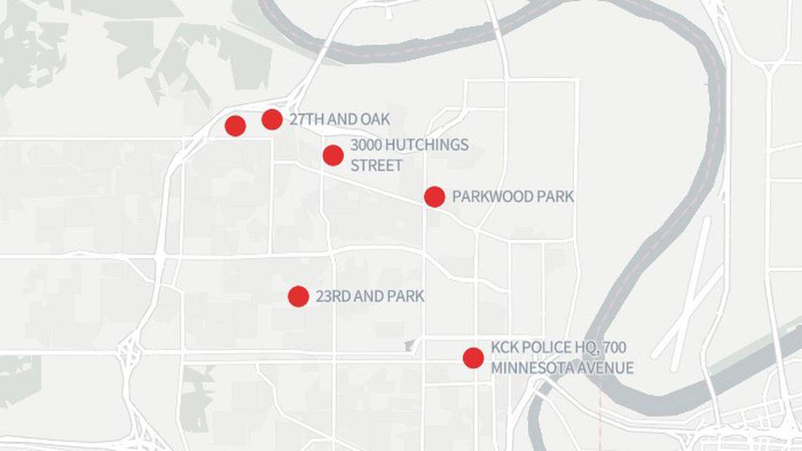 Explore a map of locations linked to allegations against former KCK cop Roger Golubski