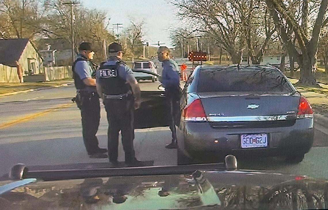 Sgt. Herb Robinson has worked for the Kansas City Police Department for three decades. In March 2021, he was pulled over by two colleagues while driving an unmarked police vehicle and in full uniform. Robinson, a detective at the time of the stop, told The Star he believes he was racially profiled.