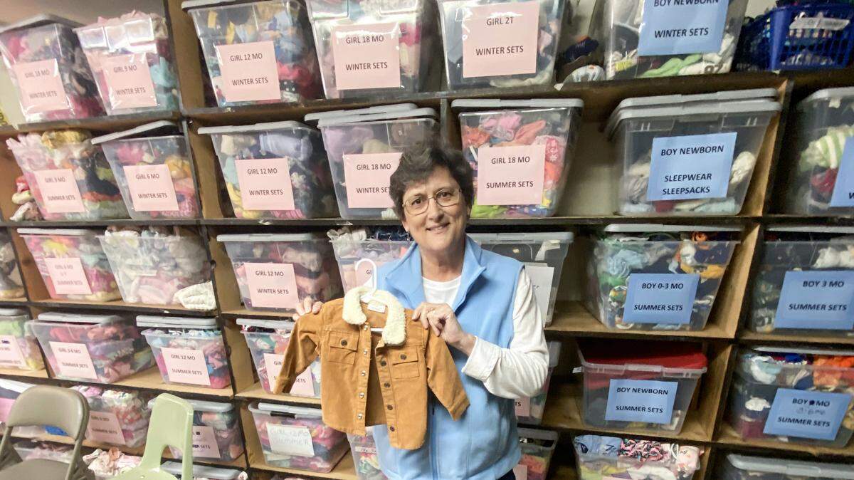 Marjie Siegfried-Stuber says Northland Clothing Center outfits families from adults to infants.