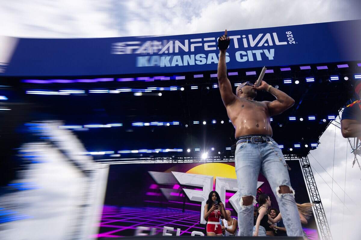 Flo Rida preforms on stage during their FIFA Fan Fest concert at Fan Fest on Friday, June 19, 2026.