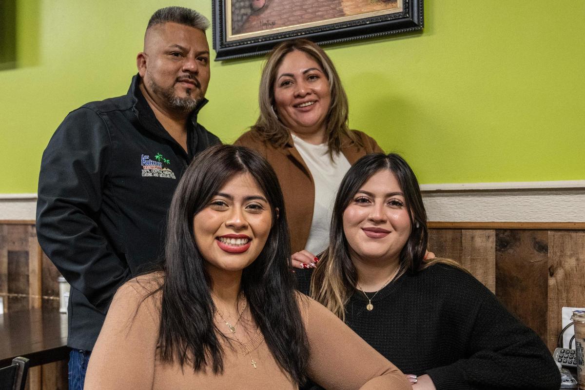 Alfonso Cruz and Connie Ardon own Las Palmas, while their daughters, Gisela and Alba Ardon (seated), manage it.