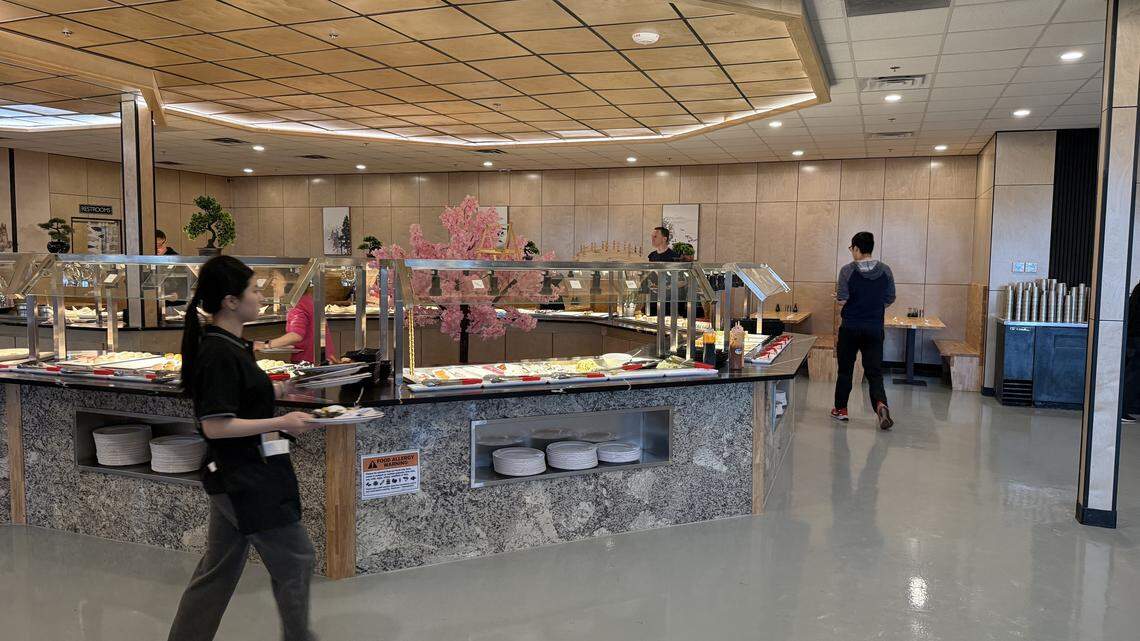 A new sushi buffet has just opened in Johnson County. Take a look