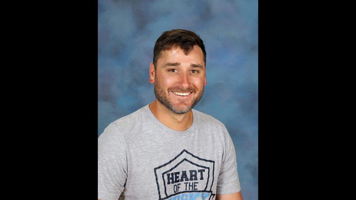 Taylor Bussinger, an eighth grade social studies teacher at Prairie Trail Middle School, was named the 2024 Kansas Teacher of the Year.