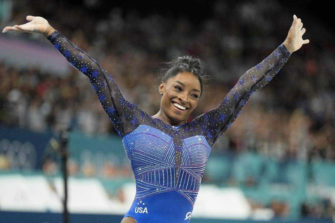 Simone Biles, who won three gold medals at the Paris Olympics last summer, has been given an honorary degree by Washington University in St. Louis.