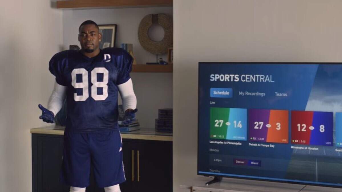 Chris Jones was in a different colored uniform but fans need not worry about a trade. He was simply doing a commercial.