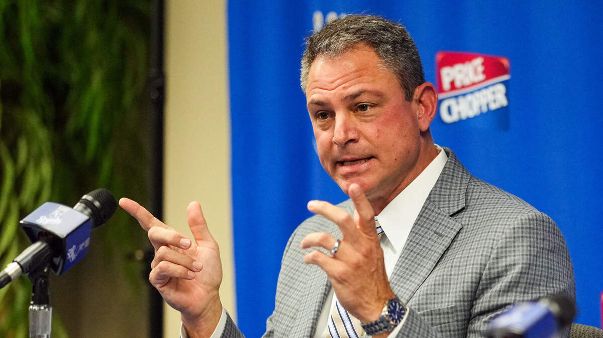 Shown in a file photo, Royals general manager J.J. Picollo spoke Wednesday about the importance of having the club’s first 19 draft picks signed ahead of rookie minicamp in Arizona.