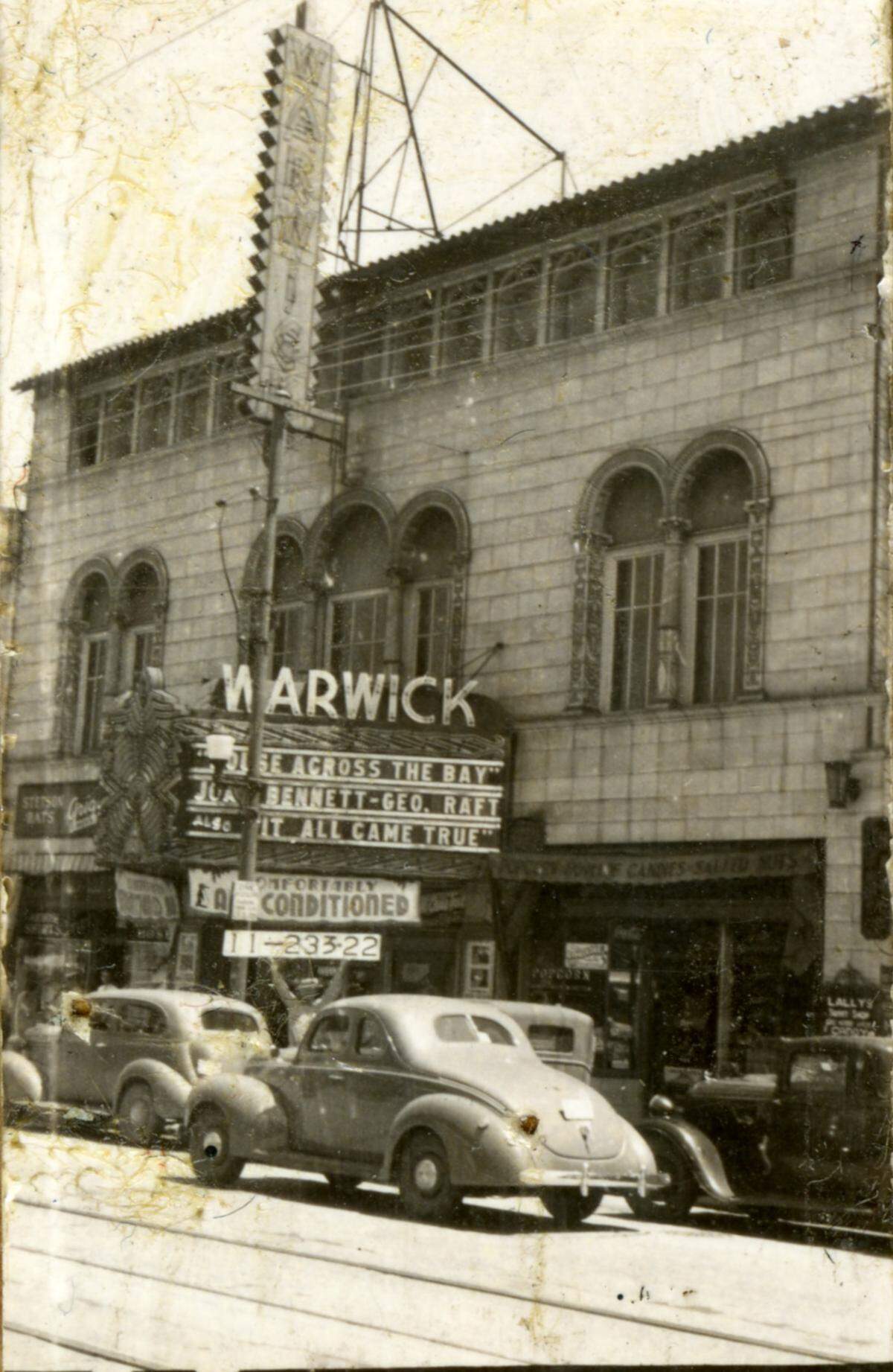 The Warwick Theatre in 1940, from the 1940 Tax Assessment photographs. Provided by Missouri Valley Special Collections, Kansas City Public Library in Kansas City, Missouri.