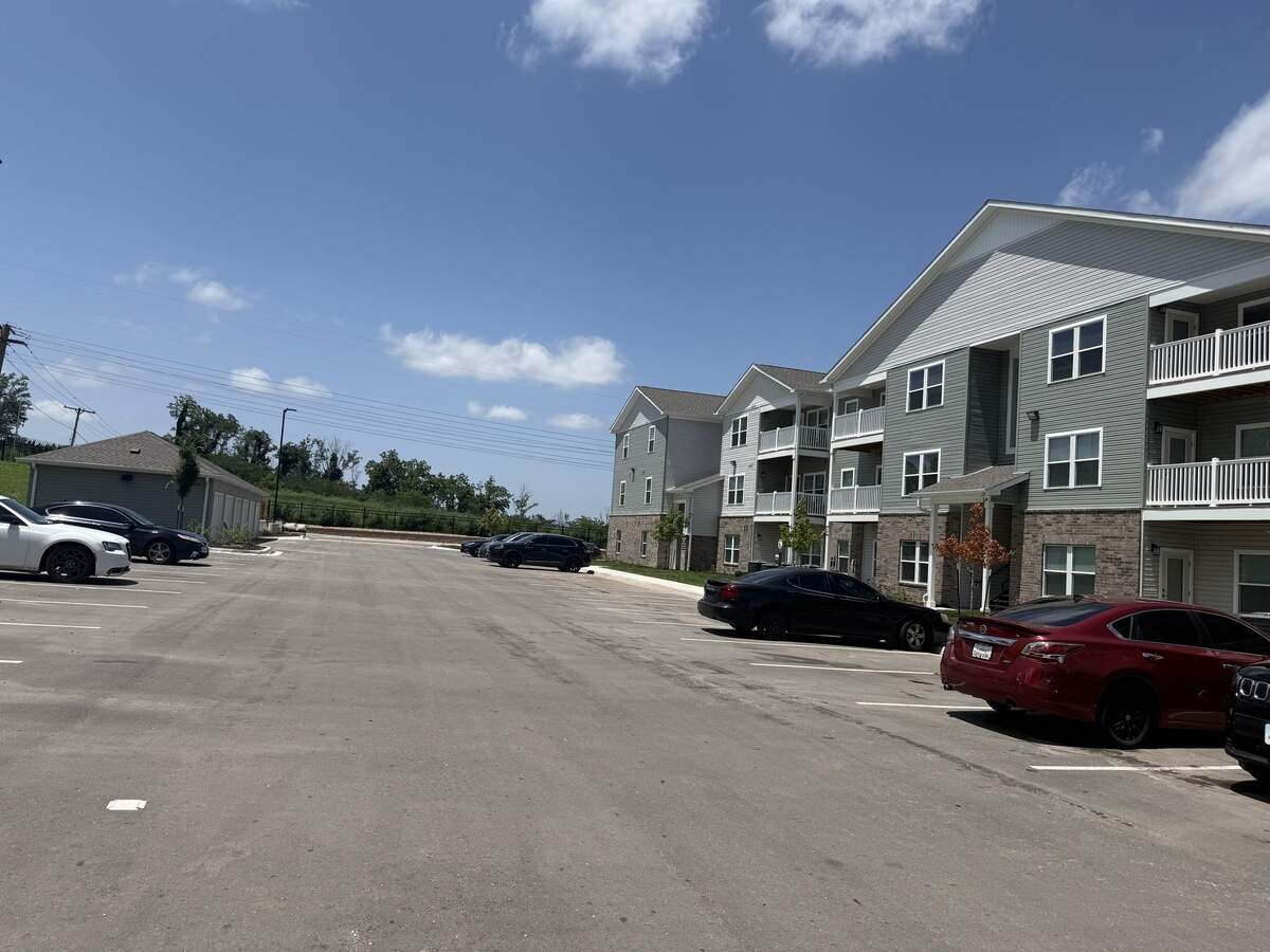 Apartments at The Depot on Old Santa Fe, where a shooting occurred that killed two teenagers on Saturday, June 27 in Kansas City, Missouri.