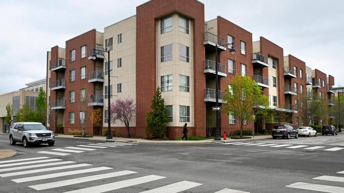 Eastside Village Apartments, at East 10th Street and Holmes Road in downtown Kansas City, was among a handful of new construction projects completed in the East Village before redevelopment stalled.