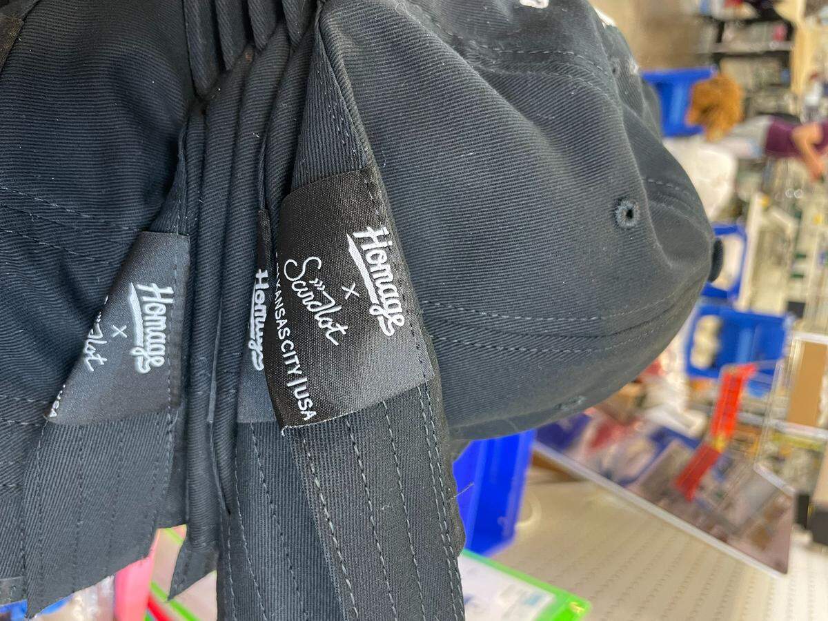 Inside of each “New Heights” cap is a reminder of where it is made: Kansas City.