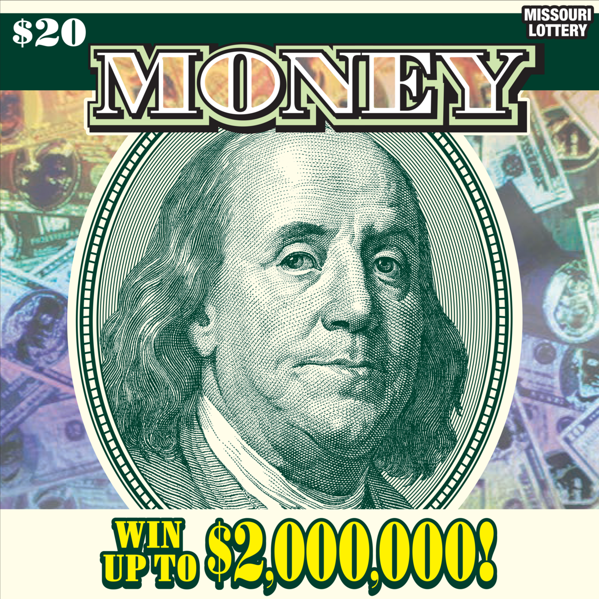 A “Money” Scratcher ticket.