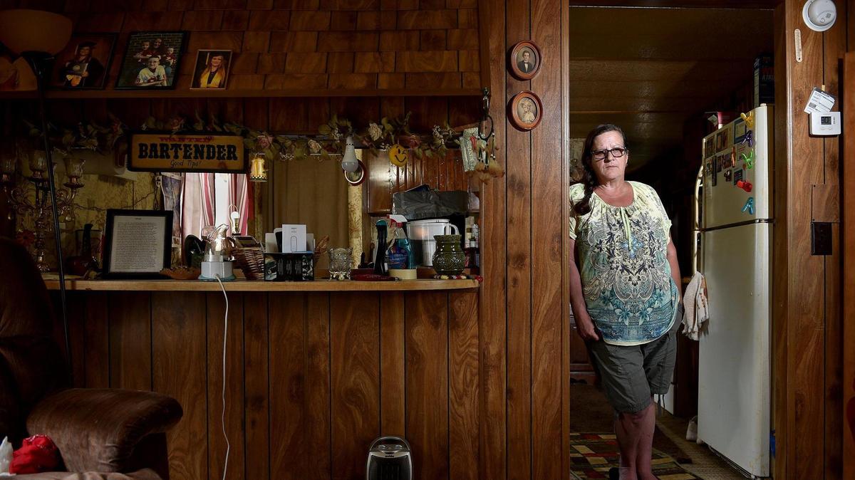 Jeannie Anderson is one of many people who have to leave the Heart Village mobile home park to make way for a new jail.