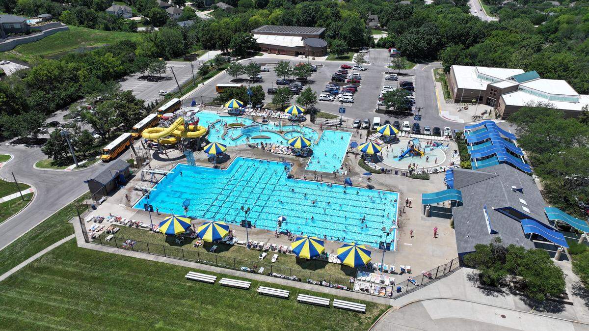 Shawnee’s Thomas A. Soetart Aquatic Center first opened at its location on Johnson Drive in 1987.