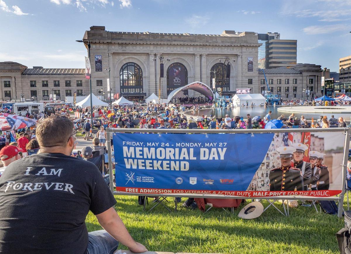 Celebration at the Station, featuring the Kansas City Symphony, drew a large crowd to celebrate the Memorial Day holiday on Sunday.