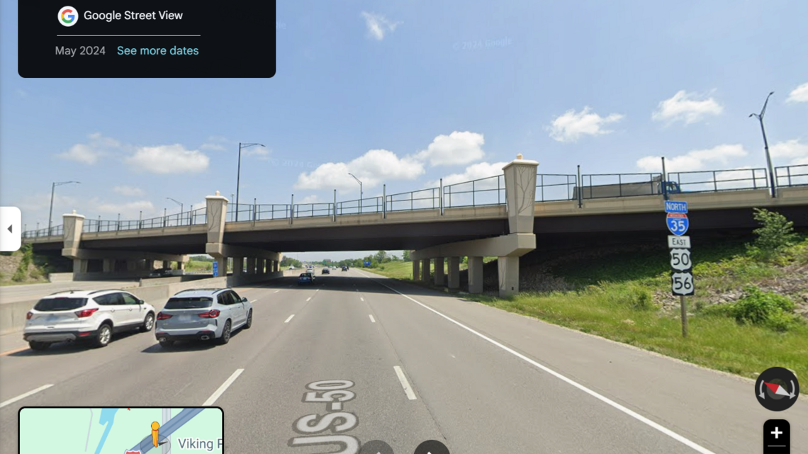 Man dead in crash after car hits bridge on I-35 in Johnson County
