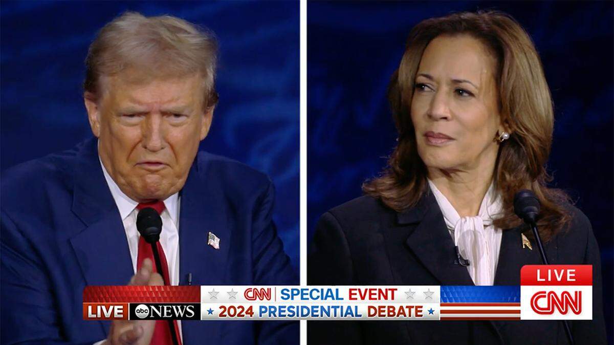 Donald Trump debates Vice President Kamala Harris