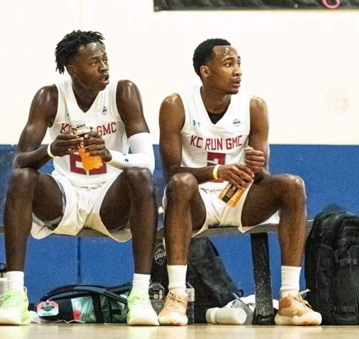Mizzou men’s basketball players and Kansas City products Mark Mitchell, left, and Tamar Bates take in the action during an AAU event a few years back.