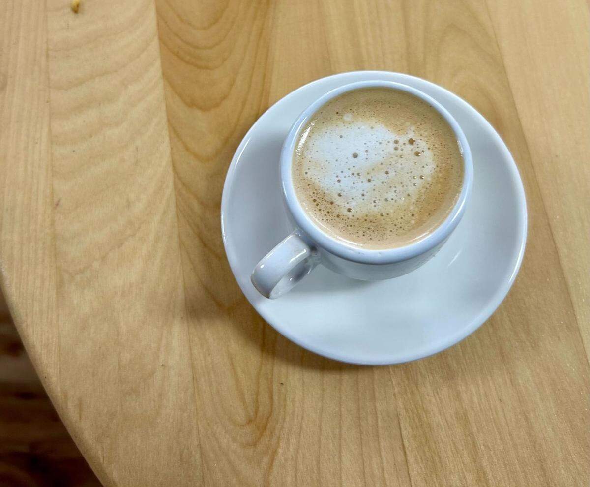 A cortadito is espresso with a splach of frothed milk.
