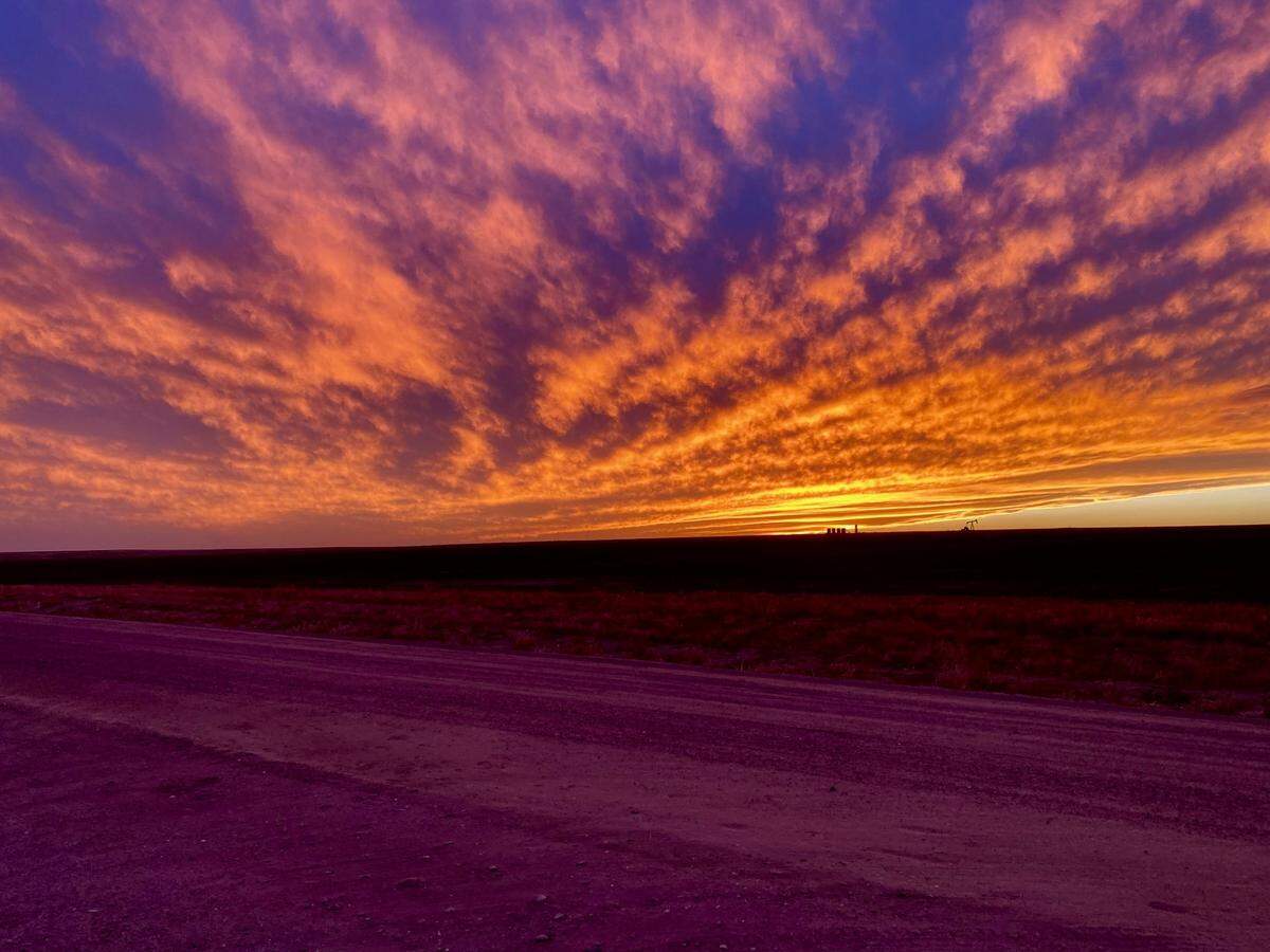 A beautiful Kansas sunset.