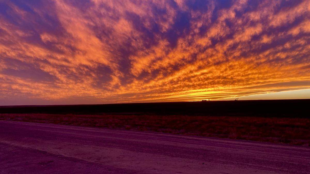 A beautiful Kansas sunset.