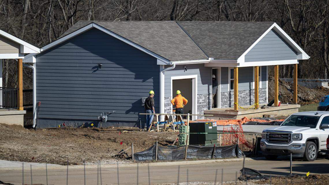 Habitat for Humanity's project, "Pathway at Heritage Park," is a new 14-home community under construction at 159th Street and Black Bob Road in Olathe. The community was seen on Wedneday, Dec. 17, 2025.