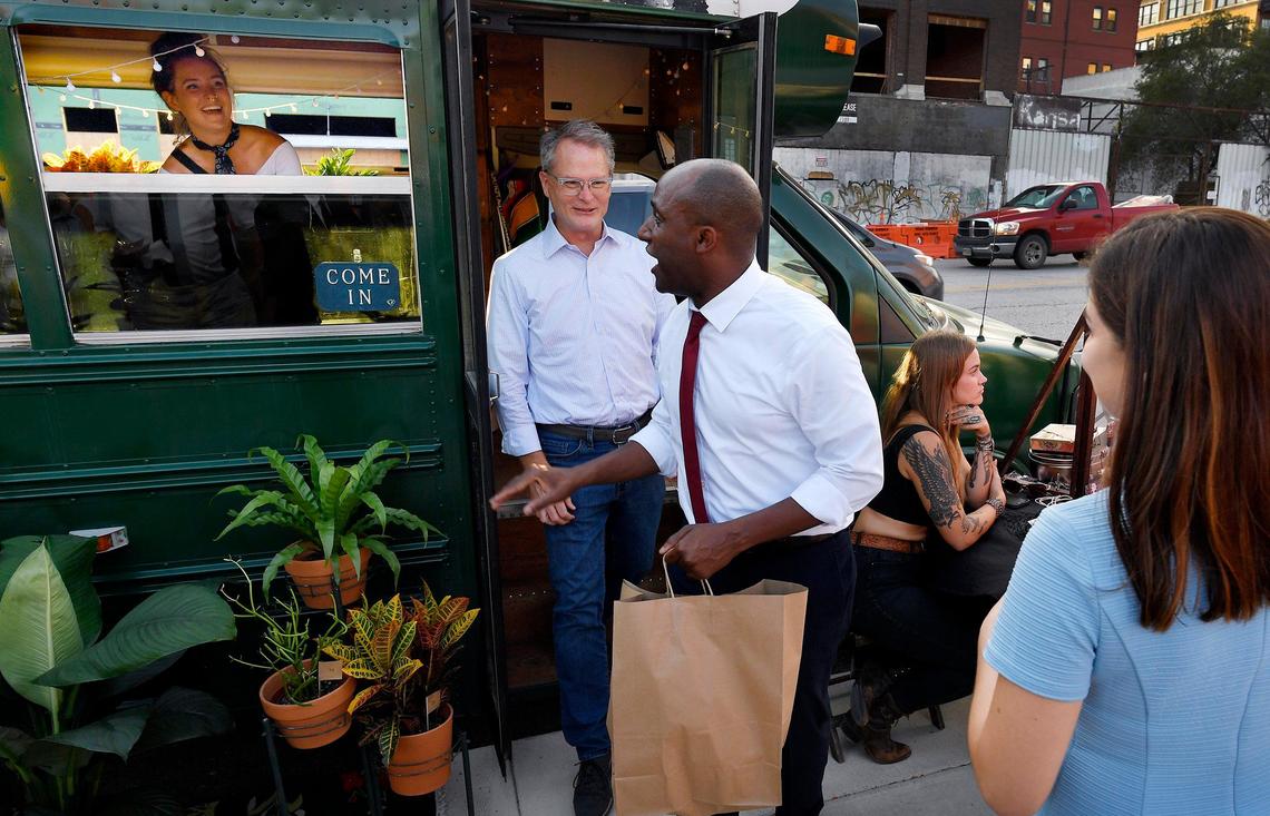 In 2019, Kansas City Mayor Quinton Lucas attended a family fun night at Church of the Resurrection’s downtown location. Adam Hamilton, senior pastor of Church, said money collected from parking in the church lot would be donated to Rose Brooks in honor of Erin Langhofer, who was killed at a First Friday event.