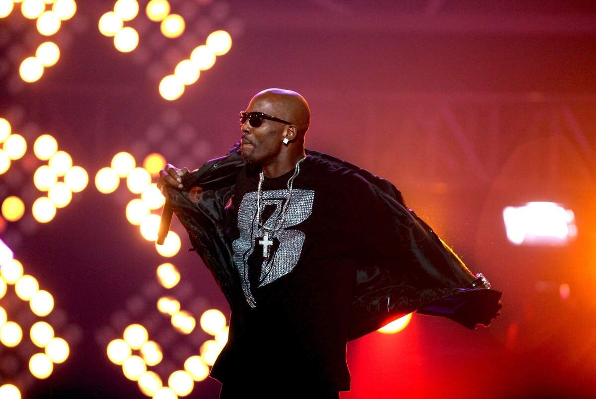 FILE - In this Saturday, Oct. 1, 2011, file photo, DMX performs during the BET Hip Hop Awards in Atlanta. The Philadelphia Inquirer reported the rapper, whose given name is Earl Simmons, made a surprise appearance at a homeless support group meeting to speak to members of the nonprofit Ready, Willing & Able Philadelphia on Wednesday, Feb. 8, 2017. (AP Photo/David Goldman, File)
