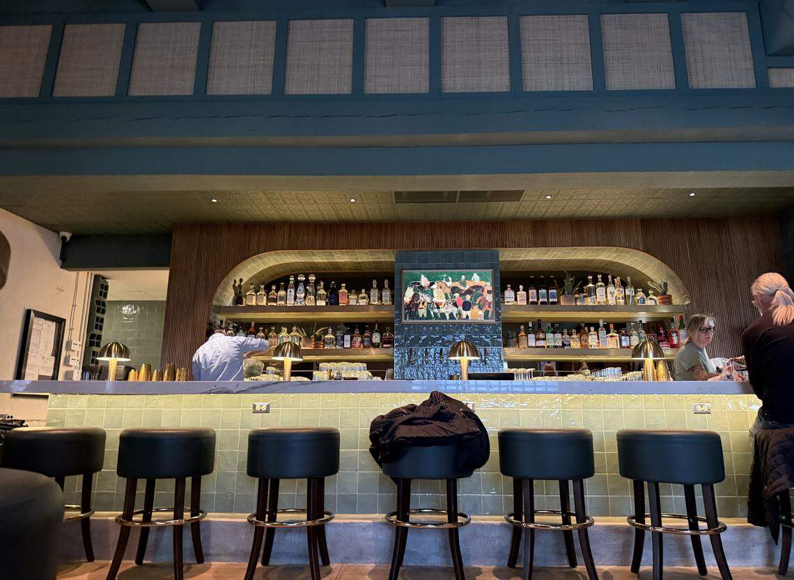 Crossroads Cantina has bar seating for those simply seeking a happy hour cocktail.