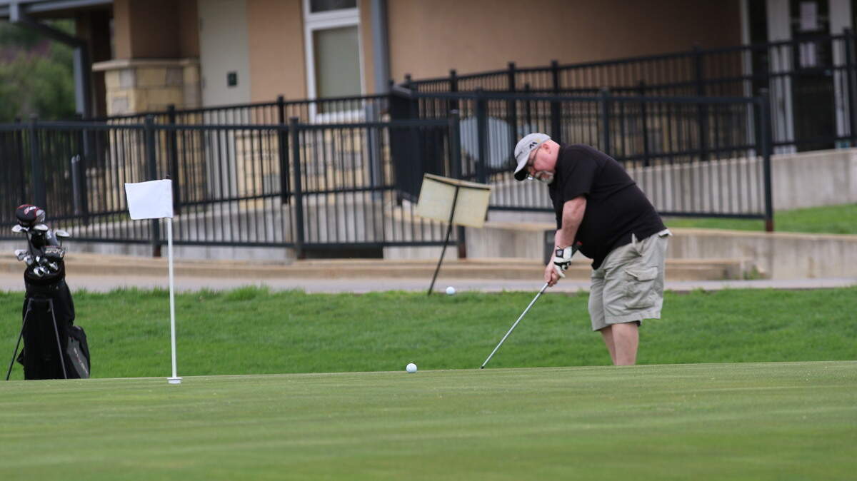 Touchless golf uses modified or raised holes that eliminate the need to remove golf balls from the holes.